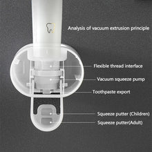 Automatic Toothpaste Dispenser adhesive tape installation without drilling on smooth wall surface.