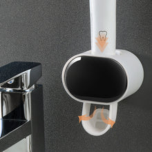 Automatic Toothpaste Dispenser detachable lid for easy disassembly and regular cleaning maintenance.