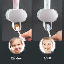Automatic Toothpaste Dispenser press lever dispensing controlled toothpaste amount for mess-free use.