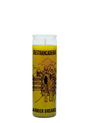 Barrier Breaker yellow 7 day candle in glass jar for obstacle removal, road opening, and spiritual work.