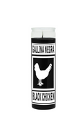 Black Chicken Black 7-Day Candle glass prayer candle for spiritual rituals, meditation, and home altar use.
