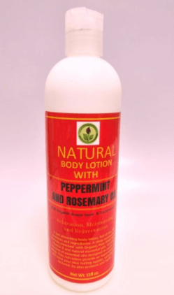 Natural Peppermint and Rosemary Oil Lotion
