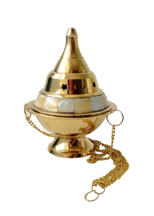 Brass Hanging Incense Burner 5 Inch