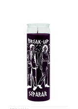 Break Up Separar black 7-day candle for separation work, breakup rituals, and spiritual spell use.