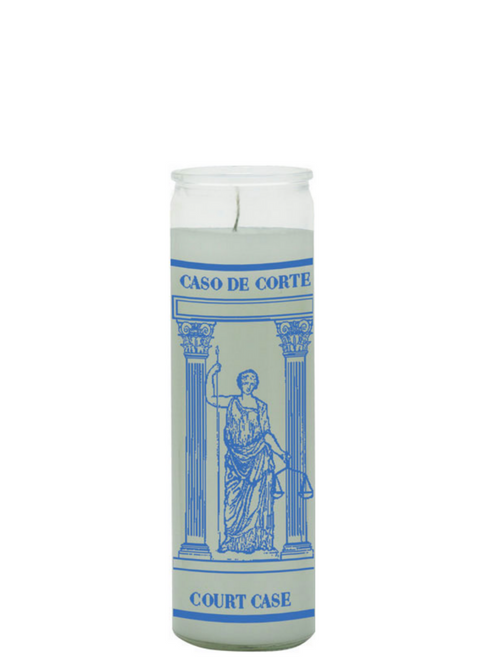 COURT CASE (White) 1 COLOR 7 DAY CANDLE