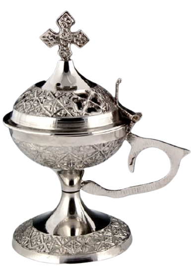 Brass silver incense burner