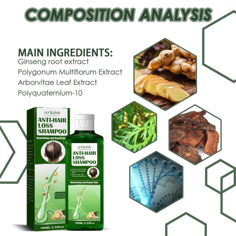 Ginger Anti-Dandruff Shampoo with ginger root ingredients for scalp cleansing and dandruff control.