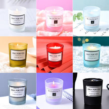 Glass aromatherapy candle for stress relief, soothing scent diffusion, and everyday home use.