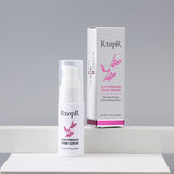 Glycyrrhiza Face Pore Repair Serum applied to face for pore repair and skin brightening.