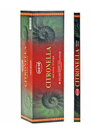 Hem Citronella Incense Sticks - fresh herbal citronella fragrance