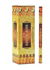 Hem Sandal-Rose Incense Sticks - floral woody sandalwood rose fragrance