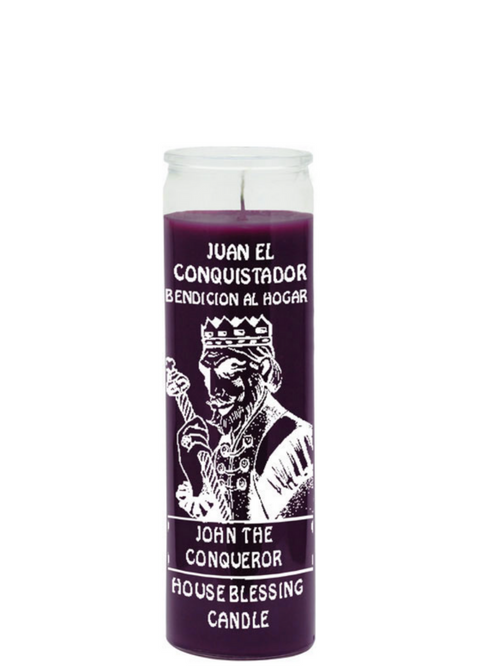 John the conqueror (purple) 1 color 7 day candle