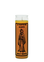 La Santisima Muerte gold 7 day candle for prayer, altar devotion, and spiritual ritual use.