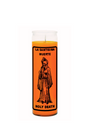 LA SANTISIMA MUERTE-HOLY DEATH orange 1 color 7 day candle for prayer, devotional rituals, and spiritual altar use.