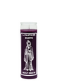 La Santisima Muerte Holy Death purple 7 day candle for prayer, spiritual devotion, and altar use.