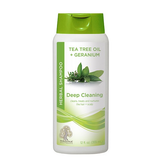 Madina Tea Tree Oil and Geranium Deep Cleaning Herbal Shampoo for dandruff control, oil balance, and scalp care.