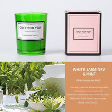 Meditation candle in glass container for mindfulness practice, calming scent, and serene surroundings.