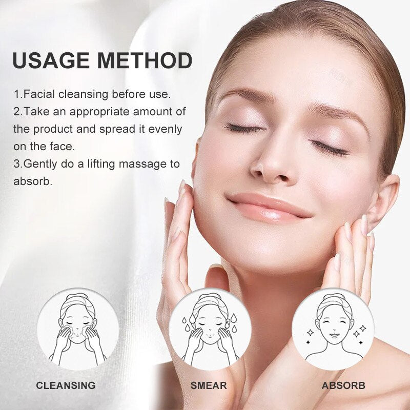 RtopR Anti-Aging Shrink Pore Whitening Face Serum pore tightening and brightening results display.