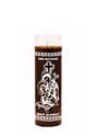 Saint Anthony brown 7 day candle glass jar candle for prayer, devotion, and spiritual altar use.