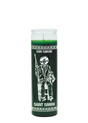 Saint Simon Green 7-Day Candle glass prayer candle for renewal, peace, and spiritual growth practice.