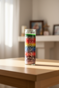 San Judas 7 color candle for prayer, spiritual protection, and devotional altar use.