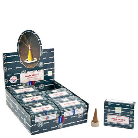 Satya Palo Santo Dhoop Cone Incense - warm woody fragrance cone