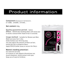 Sevich 100g Hair Fibers Refill before and after results on thinning hair.