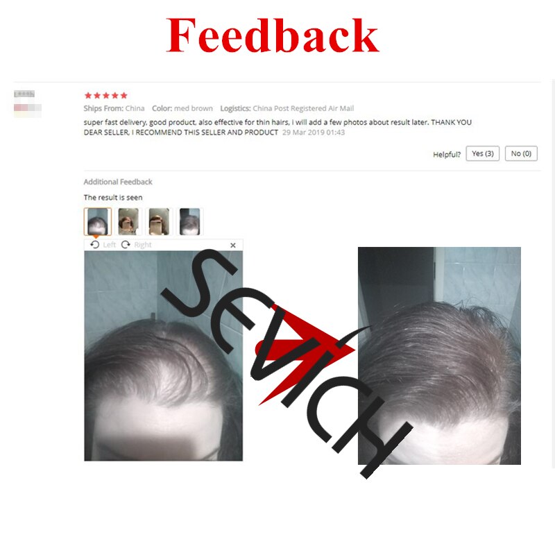 Sevich 100g Hair Building Fibers showing available color shade options for natural hair matching.