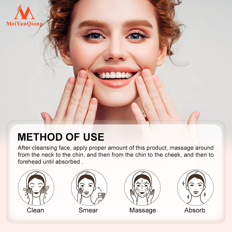 Slimming Face Lifting Firming Massage Cream applied for skin firming, lifting, and anti-aging benefits.