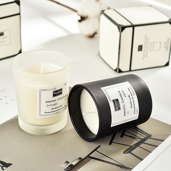 Smokeless fragrance candle jars for home ambiance, relaxation, and everyday decorative use.