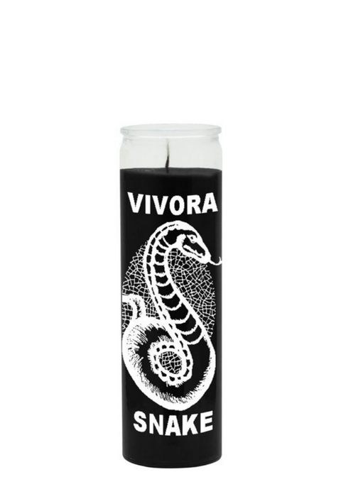 Snake (black) 1 color 7 day candle