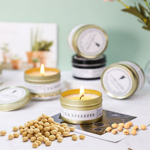 Soy aromatherapy scented candle in candle jar form for relaxation, stress relief, and home scenting.