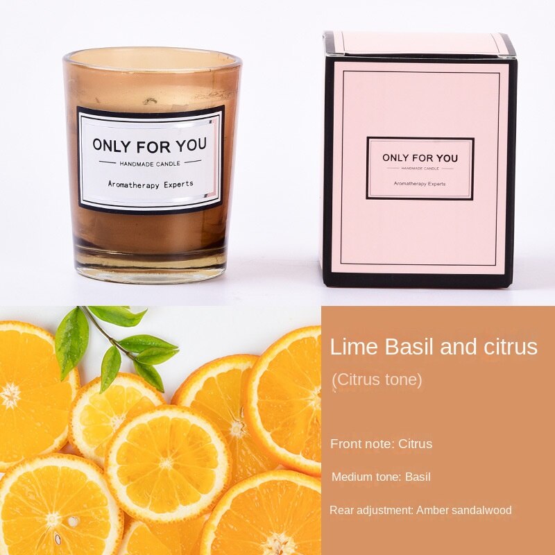 Spa scented candle in glass jar for soothing aromatherapy, massage settings, and tranquil home use.