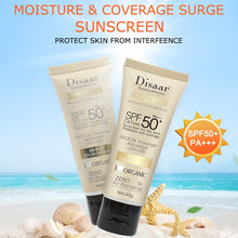 Summer Sunscreen Cream SPF 50 with niacinamide and hyaluronic acid for brightening and hydrated skin care.