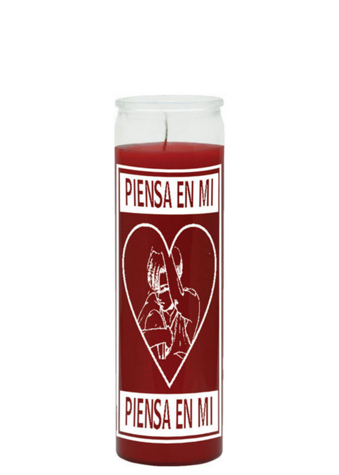 Think of me (red) 1 color 7 day candle