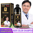 500ml 3 In 1 Black Hair Color Shampoo bottle on white background.