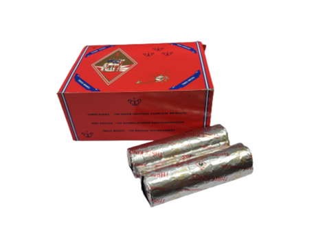 Three Kings charcoal briquettes, 33mm