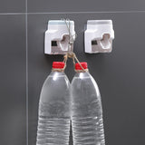 Wall Mount Automatic Toothpaste Dispenser tool-free adhesive strip installation on smooth bathroom surface.