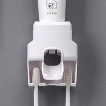 Wall Mount Automatic Toothpaste Dispenser suitable for whole family use with easy one-press dispensing.