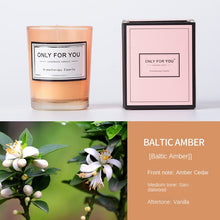 Wellness aromatherapy candle in glass jar for calming fragrance, self-care rituals, and indoor relaxation.