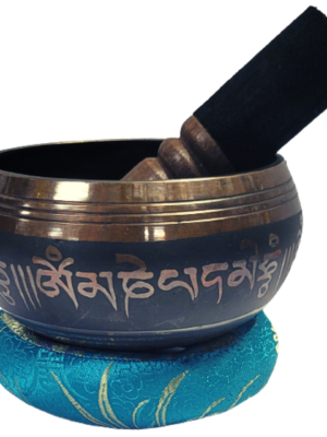 3.5" Black Tibetan Singing Bowl for Meditation