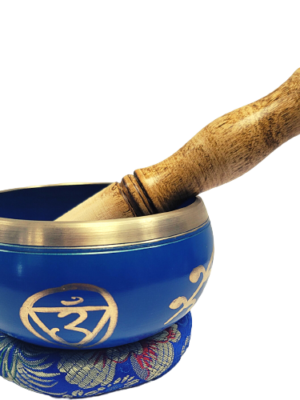 3.5" Blue Tibetan Singing Bowl for Meditation