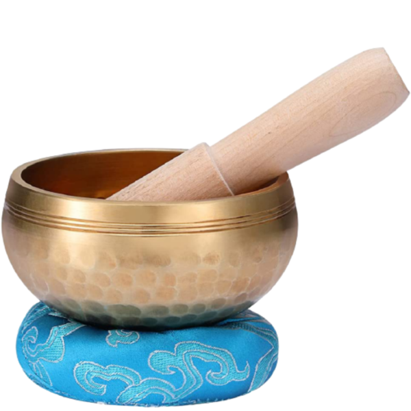 Tibetan Gold Color Singing Bowl for Meditation