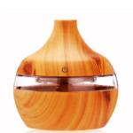 300ml Air Humidifier Led Aroma Essential Oil Diffuser Wood Grain Ultrasonic Humidifier Mini USB Atomizer Purifier