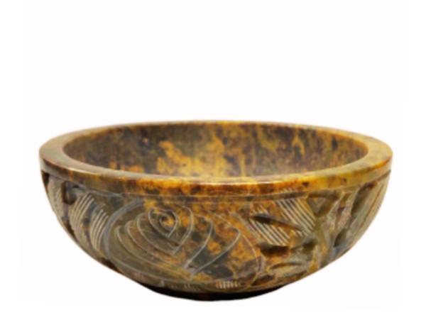 Soapstone Smudging Bowl, Incense, Sage, and Charcoal Burner