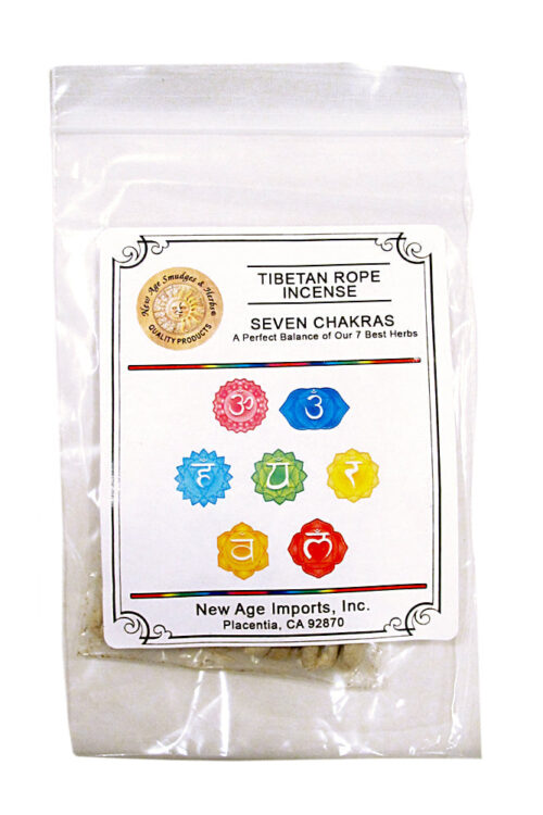 Seven Chakras Tibetan Rope Incense 15 ropes