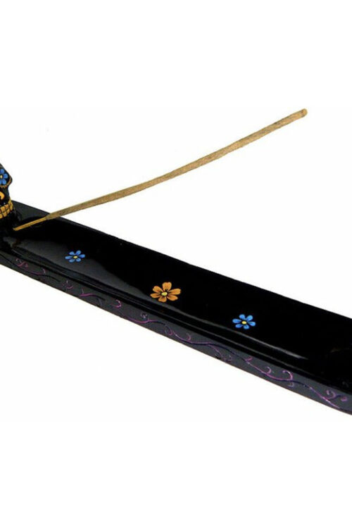 Black Sugar Skull Incense Burner