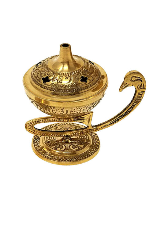 Brass Peacock Incense Burner