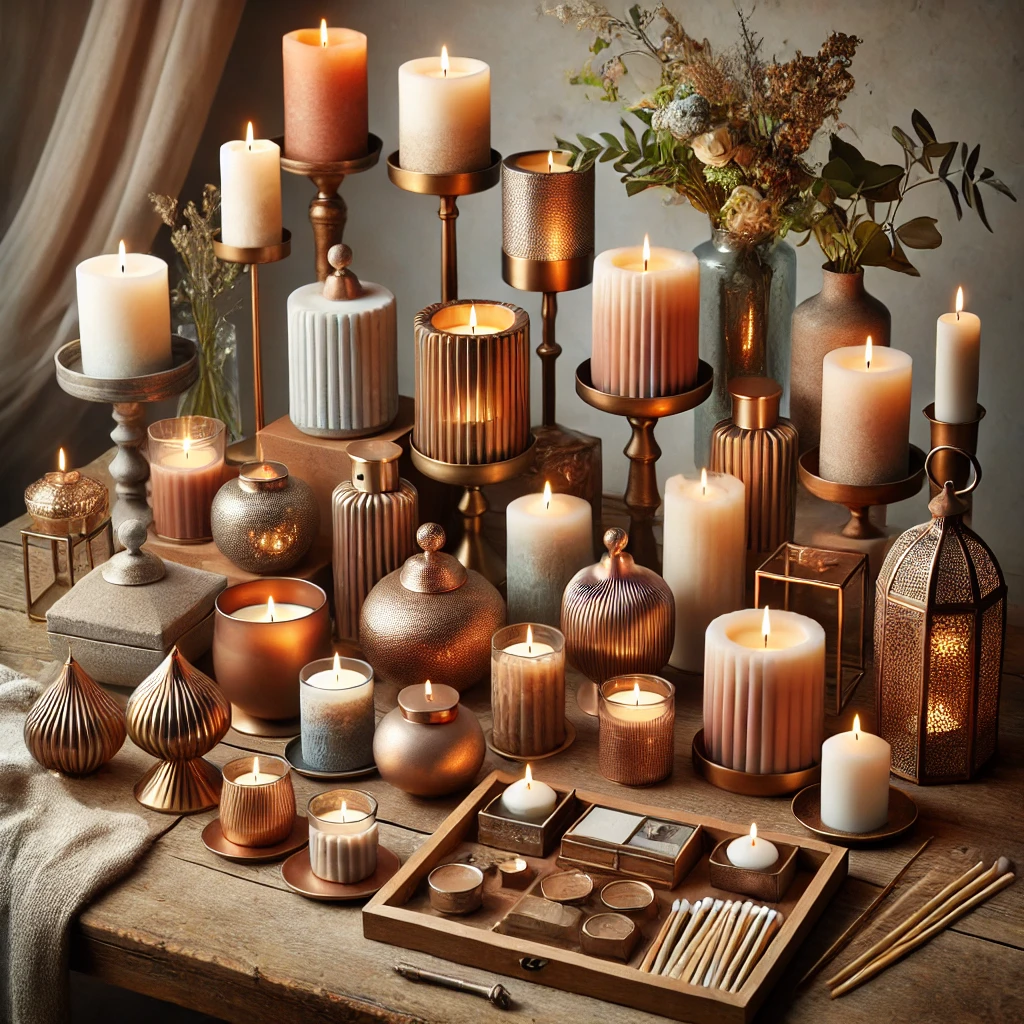 Candles, Candle Holders and Accessories