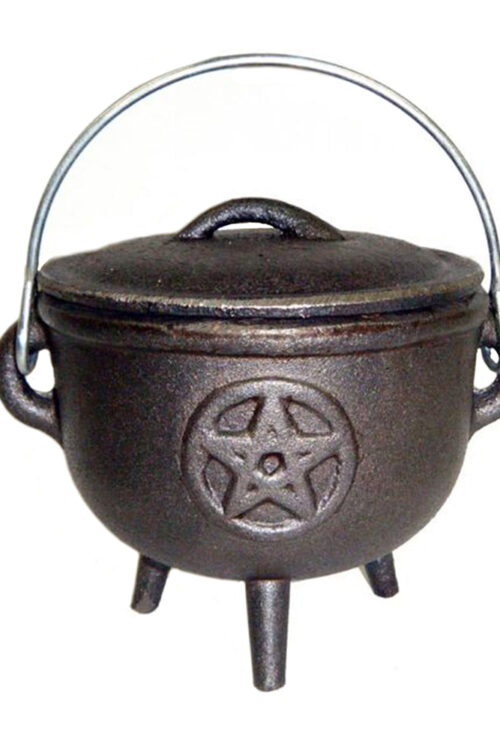 Cast Iron Cauldron – Pentacle 4.5″